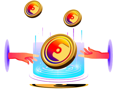 Staking and Yield Farming Illustration